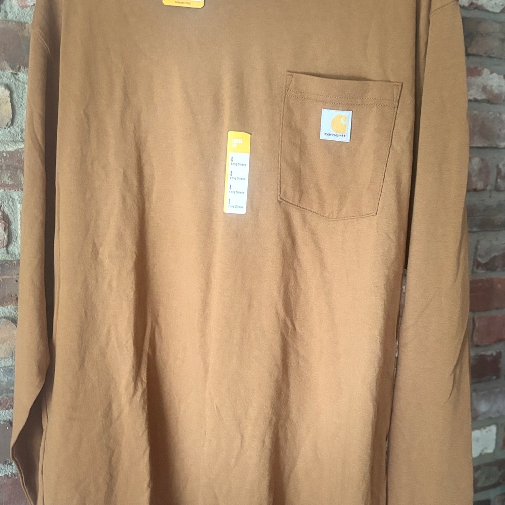 Carhartt Men's Brown Long Sleeve Tee